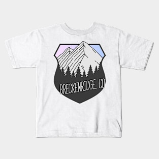 Breckenridge, Colorado Mountain Crest Sunset Kids T-Shirt